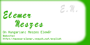 elemer meszes business card